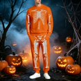 thumbnail image 2 of CONFREE Halloween Mens Sweatsuit 2 Peice Sets Lined Track Suit for Men Hallowmas Skeleton Graphic Sweatshirts Joggers Outfits Warm Fall Winter Tracksuits, 2 of 5