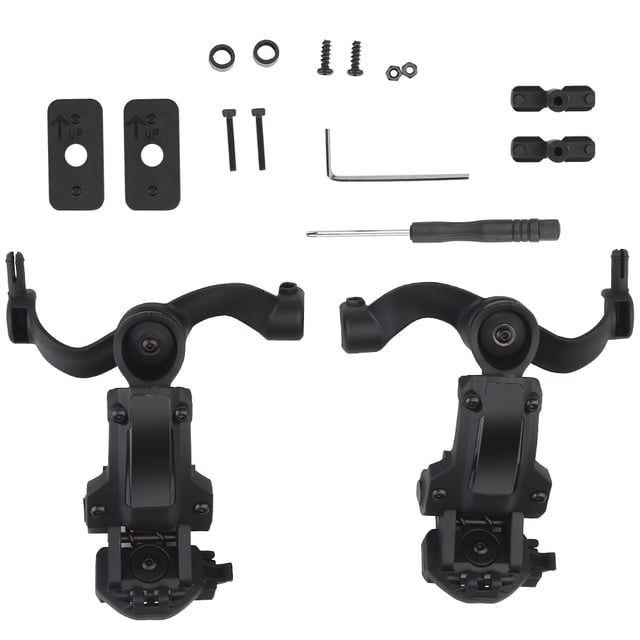 Professional Headset Installation Bracket Kit Multi-angle Rotation Headphone Rail Adapter Set