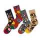 thumbnail image 3 of Granjero Gordo 1 par de calcetines de algodón asimétricos AB creativos, calcetines de pareja populares personalizados con patrones interesantes, piérdete, 3 of 3