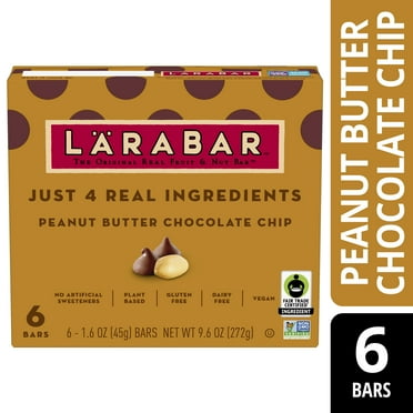 Larabar Peanut Butter Chocolate Chip, Gluten Free Fruit & Nut Bar, 6 Ct