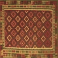 thumbnail image 1 of Ahgly Company Indoor Square Southwestern Brown Country Area Rugs, 6' Square, 1 of 4