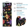 thumbnail image 2 of Red Mushroom Black Pattern Hot Yoga Mat Towel Non Slip for Hot Yoga - Quick-Drying Yoga Mat Cover with 4 Corner Pockets with Travel Bag - Hot Yoga Towel Non Slip Grip Moisture Wicking Sweat 70"x26", 2 of 6
