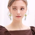 thumbnail image 4 of Earrings For Women Clear Resin Dangling Drop Handmade Boho Transparent Fringe Statement Jewelry, 4 of 4