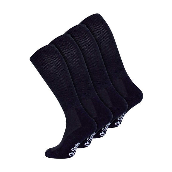 Mens Knee High Diabetic Socks | Dr.Socks | Extra Wide Loose Long Bamboo Socks for Swollen Legs