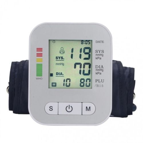 EHM Full Automatic LCD Digital Upper Arm Blood Pressure Monitor with Arm Cuff