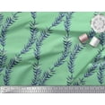 thumbnail image 3 of Soimoi Green Rayon Fabric Laurel Leaves Print Fabric by the Yard 58 Inch Wide, 3 of 3