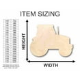 thumbnail image 2 of Unfinished Wood Tractor Shape - Farm - Craft - up to 46" DIY 20" / 1/4", 2 of 3