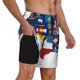 thumbnail image 2 of Fotbe The Map Of United States Traje de Baño para Hombre – Shorts de Natación de Secado Rápido con Forro y Bolsillos-Small, 2 of 6