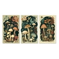 thumbnail image 2 of Designart "Vintage Amanita Muscaria Mushrooms I" Landscape Forest Wall Art Set Of 3 - Forest Cream Gallery Wall Set For Home Decor, 2 of 6