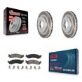 thumbnail image 1 of Transit Auto Front Coated Disc Brake Rotors and Ceramic Pads Kit for Car Ford Explorer Sport Trac Mercury Mountaineer KGC-100548, 1 of 11