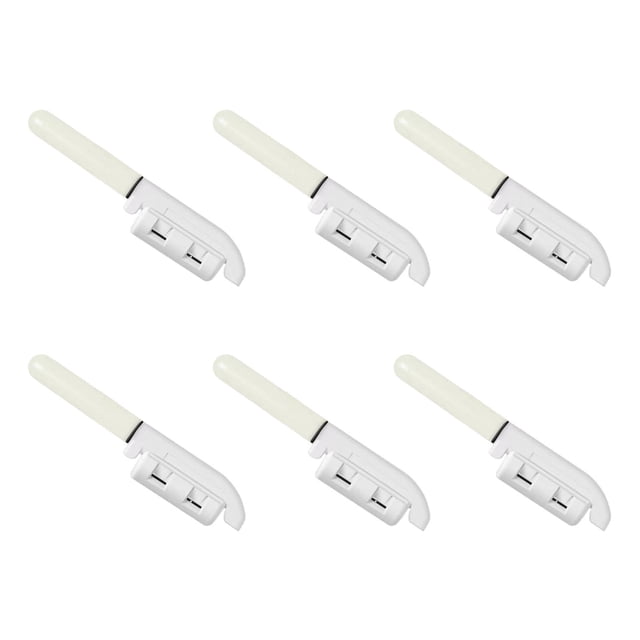 Eigraketly Luz de varilla electrónica ABS fácil de instalar, 6 uds., para mejorar la visibilidad, accesorio de hebilla Pescar destello de luz