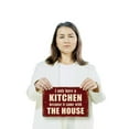 thumbnail image 3 of I Only Have A Kitchen Because It Came With The House 8 Inch x 12 Inch Plastic Sign Takeout Champions Club Perfect for Kitchens Apartments Dorms Fun Gift for Foodies Roommates Friends, 3 of 6