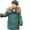Green, variant on KAUOD Boys Winter Parka Coats Faux-F𝐮r Hood Waterproof Puffer Jackets Kids Toddler Padded Insulated Ski Outwear with Pockets