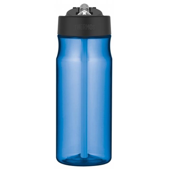 Thermos HP4040BLTRI6 18 Oz Blue Hydration Water Bottle With Built In Straw