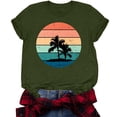 thumbnail image 4 of IROINNID Women Summer Print Regular Women Round Neck Fashion Short Sleeves Top Spring, 4 of 5