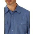 thumbnail image 2 of Wrangler Men's Long Sleeve 2 Pocket Plaid Woven Western Shirt, 2 of 5