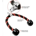 thumbnail image 2 of Deluxe Tricep Rope Pull Down Cable, 27" Rope Length, Easy to Grip & Non-Slip Cable Attachment for Gym Workout Exercise-Red, 2 of 5