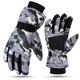 thumbnail image 5 of Guantes de esquí de tres capas de algodón con forro polar, gruesos, antideslizantes, cálidos, resistentes al frío y al viento, para hombre y mujer, para invierno, 5 of 6