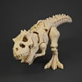thumbnail image 4 of YaoZQ 3D Printed Articulated T Rex Skeleton Toy, 1 Pack, Movable Dinosaur Fossil Figure, Flexible Fidget Stress Relief Desk Decoration, Unique Educational Biology Gift for Kids Boys, Beige, 8.3 Inch, 4 of 9