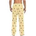 thumbnail image 4 of FORMRS Mens Pajama Pants with Pockets Cotton Sleepwear Lounge Bottoms Sizes S-2XL, Cute Bee Pattern, 4 of 7
