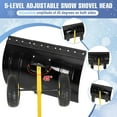 thumbnail image 7 of Lumiparty Snow Shovel with Wheels, Snow Pusher Shovel with Snow Removal Adjustable Angle & Height Handle, for Driveway, Pavement, 29"W X 19.3"H, Yellow, 7 of 7