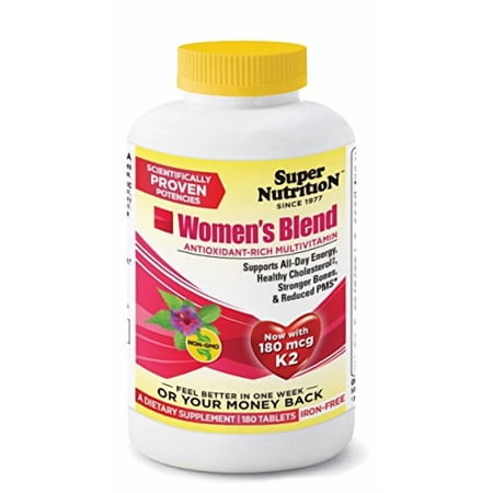 SuperNutrition Women?s Blend Iron-Free Multivitamin Tablets, 180 Ct