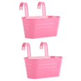 thumbnail image 1 of Hanging Flower Pots Hooks 2PCS Garden Tool Metal Iron For Railing Fence Home Decor Detachable Balcony Plant Holder, 1 of 22