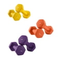 thumbnail image 1 of SONGMICS Ensemble d'Haltères Hexagonaux avec Support - 2 x 1 kg, 2 x 1,5 kg, 2 x 2 kg, Fini Mat en Néoprène, Poids à Main pour l'Exercice à la Maison, Jaune, Orange et Violet, 1 of 8
