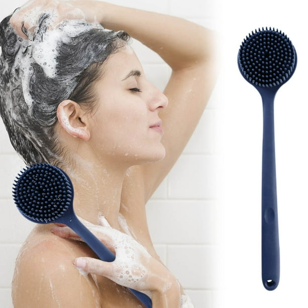 Cepillo de baño con mango largo - Cepillo corporal suave para la espalda - Cepillos húmedos para la ducha