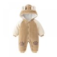 thumbnail image 3 of LOVEBAY Unisex Clothes Coat Snow Suit For Toddler Winter Romper Bear Snowsuit Cotton Fleece Hooded Romper Jumpsuit for Baby Girls Boys Snowsuit Winter Outfits, 3 of 3