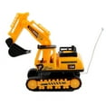 thumbnail image 3 of Nilvkv Classics Mighty Two-Channel Remote Control Excavator - Made with Plastic, Yellow Toy Light Large Wireless Construction Truck, Boys and Girls, Kids, Toddlers, Ages 3+, 3 of 6