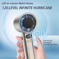 thumbnail image 2 of 0-120 Powerful Cooling Handheld Fan, Compact Mini Turbo Fan for Travel Office & Outdoor, USB Rechargeable & Digital Display, 2 of 5