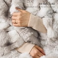 thumbnail image 3 of EverGrace Ultra Soft Luxury Fluffy Faux Rabbit Fur Throw Blanket, Thick Warm Bubble Throw for Bed, Cozy Plush Reversible Blankets for Couch, Chair, Sofa, Marble Grey, 80x90 Inches, 3 of 8