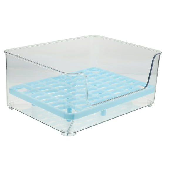 Raindrops Mini Litter Box Rabbit Litter Box Plastic Potty Training for Chinchilla 1Set