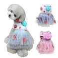 thumbnail image 1 of Cheers.US Sweet Puppy Dog Princess Dress Floral Pattern Lace Tutu Skirt Doggie Dress for Dog Cat, 1 of 7