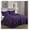 Dark Purple, variant on King Size Bedspread Set, 3-Piece Pastel Yellow Oversized Quilted Microfiber Lightweight Bedspread Coverlet (118"x106") for All Seasons