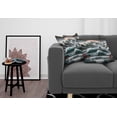 thumbnail image 4 of Ambesonne Nautical Throw Pillow Cover Pack of 2, Sailing in Abstract Ocean, 2 Pcs-16"x16", Petrol Blue Red Blue Grey, 4 of 5