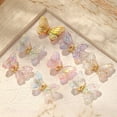 thumbnail image 1 of opvise 5Pcs / Bag Nail Sequin Shake Freely 3D Resin Butterfly Nail Glitter Sets for Nail, 1 of 8