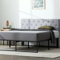 thumbnail image 4 of Rest Haven Eugene Diamond Tufted Upholstered Headboard, Queen, Gray, 4 of 12
