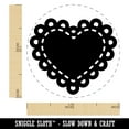 thumbnail image 2 of Fancy Heart Doily Love Valentine's Day Self-Inking Rubber Stamp Ink Stamper - Purple Ink - Medium 1 Inch, 2 of 7