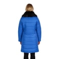 thumbnail image 4 of EXcelled  Women's Quilted 3/4 Puffer with Faux Fur Collar, 4 of 5