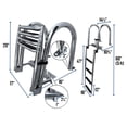 Handrail Inboard Pactrade Marine Boat SS304 Telescoping 4 Step Inboard Swimming Pool ...