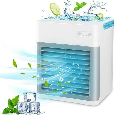 

Misting Air Conditioners Fan with Handle for Room and Outdoor White