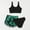 Black, variant on CYRBOKO Girls Graphic Swimsuit, 3 Pieces Beach Swimming Pool Summer Bikinis Set Black Size 5-6 T