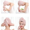 thumbnail image 7 of Seyurigaoka Quick Dry Head Shower Cap Towel Hair Wrap Soft Microfibre Bath Turban 1PC, 7 of 7
