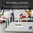 thumbnail image 3 of HLONK DIY Desktop Wind Turbine Model Rotating Solar Powered Windmills Assembled Toy, 3 of 6