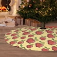 thumbnail image 6 of Rateoe Fruit Print Christmas Tree Skirt 30" for Xmas Holiday New Year Party Circle Tree Mat Ornaments Decoration, 6 of 7