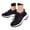 Purple, variant on Pandaie Orthopedic Sneakers Women Breathable Slip on Walking Shoes Comfortable Plantar Fasciitis Athletic Running Nursing Shoes with Arch Support Black Size 5.5