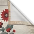 thumbnail image 3 of Ambesonne Rustic Kitchen Curtains, Warm Tone Botanical Design, 55"x24", Red Blue Grey and Eggshell, 3 of 3