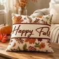 thumbnail image 6 of AuroraX Fall Pumpkin Pillow Covers Thanksgiving Decorative Pillowcase Farmhouse Rustic Maple Leaf Cute Thanksgiving Decorations for Home, 6 of 7